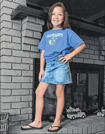 Third-grader Zoe Gipson